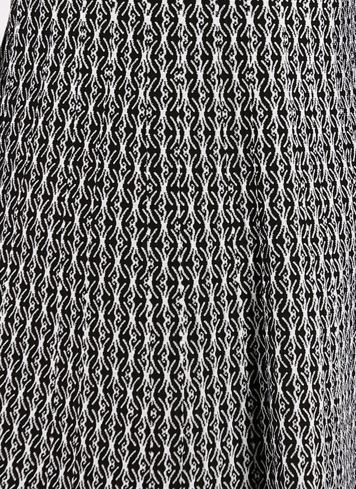 Tunique à manches longues Segovie en laine - Noir & Blanc