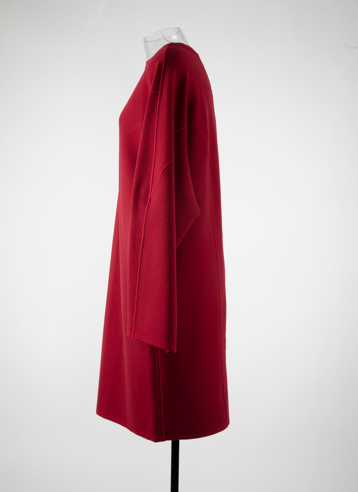 Long-sleeved wool dress - Madder