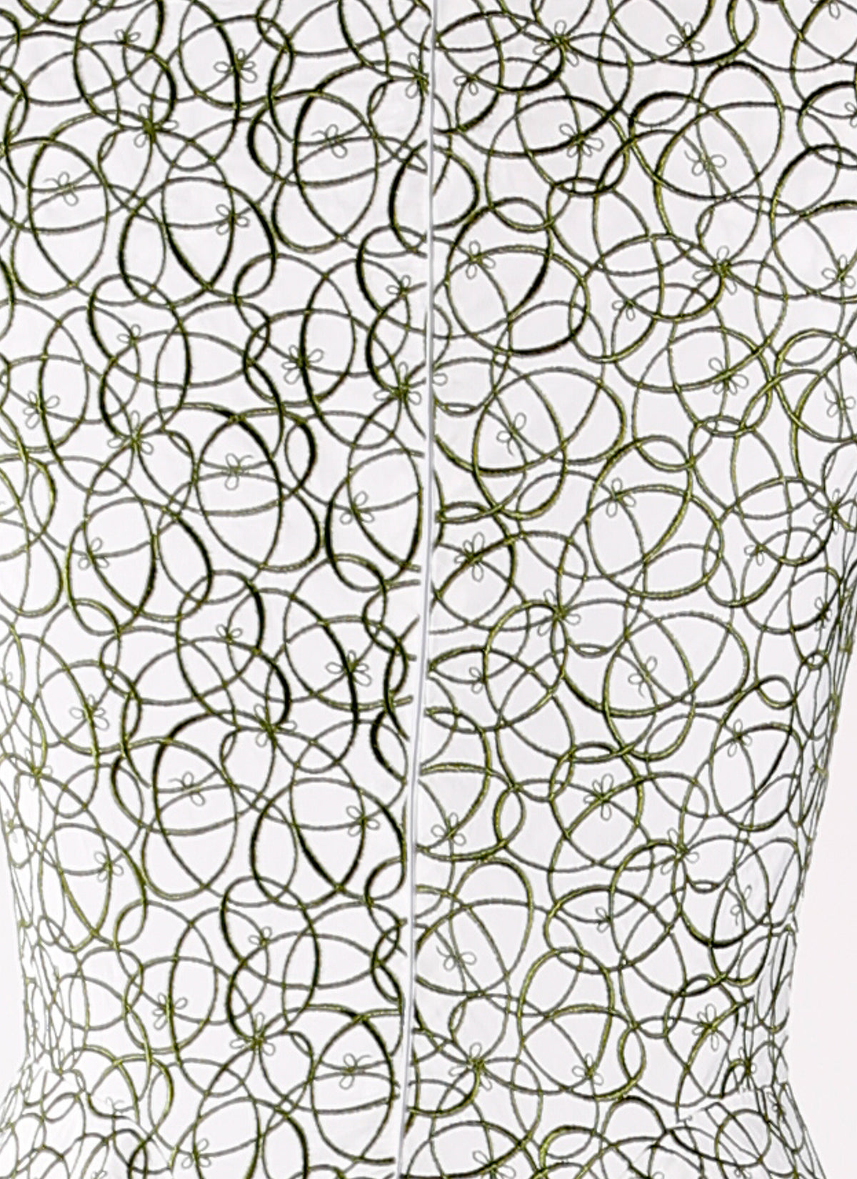 Robe sans manches Dédale - Blanc & Vert