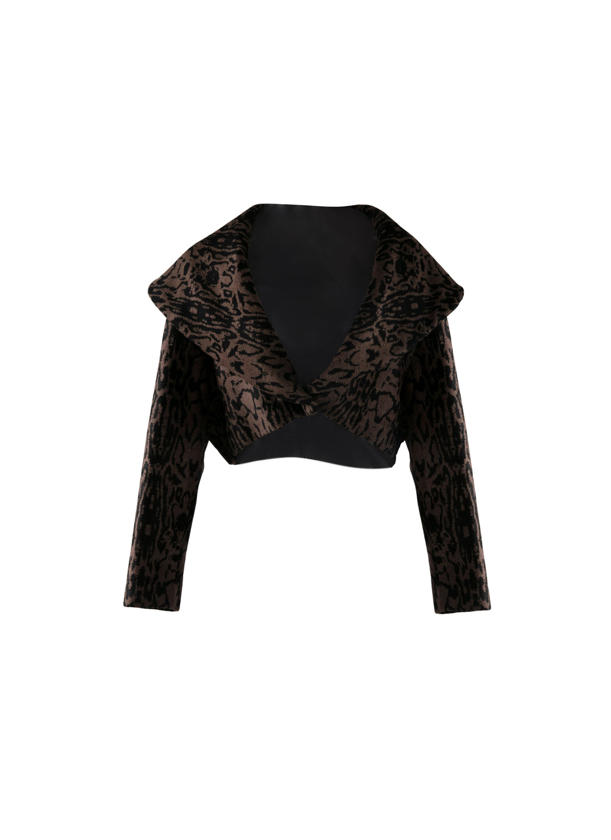 Pantera long-sleeved bolero - Black & Brown