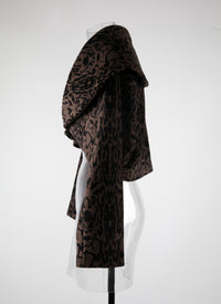 Pantera long-sleeved bolero - Black & Brown