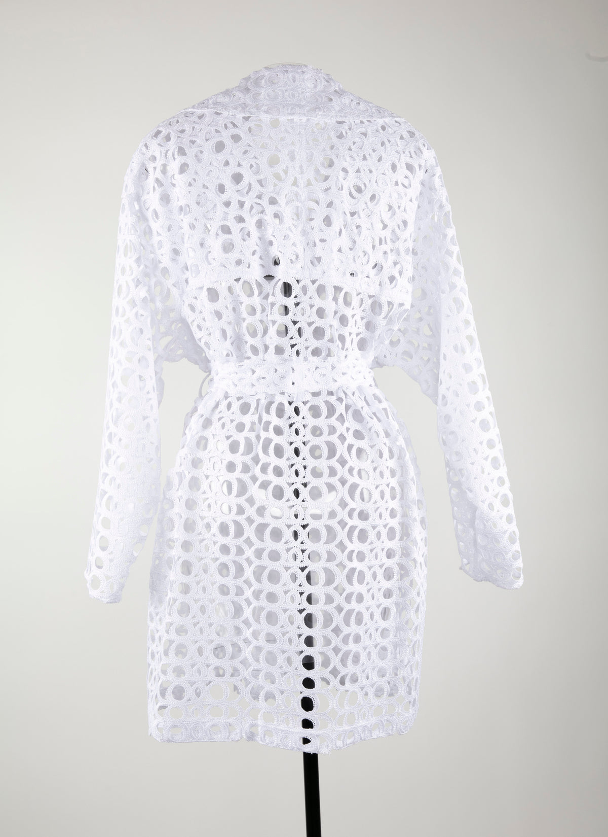 Trench effet baroque - Blanc