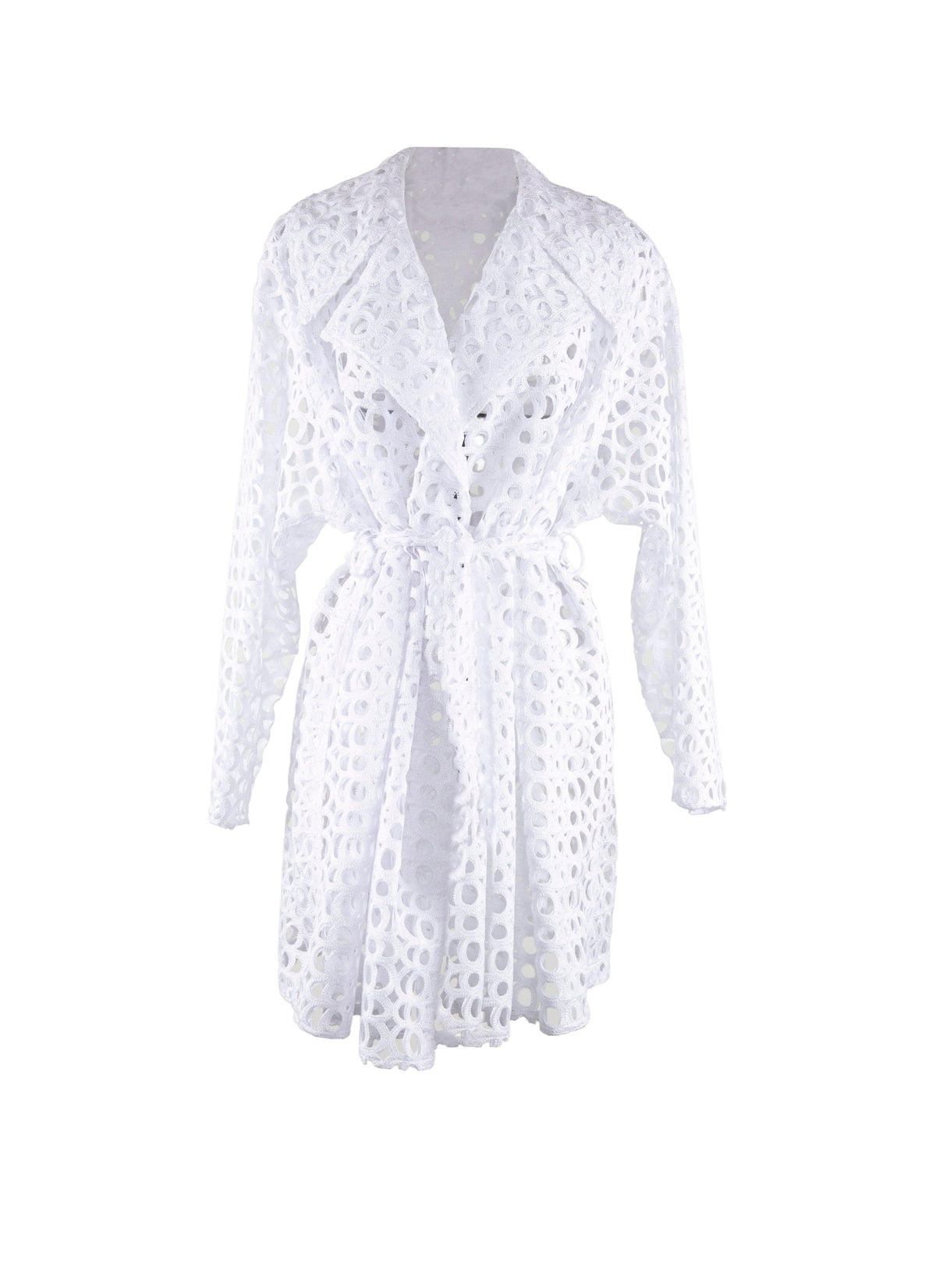 Trench effet baroque - Blanc