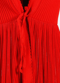 Cardigan à manches longues Falbalas en maille - Ecarlate