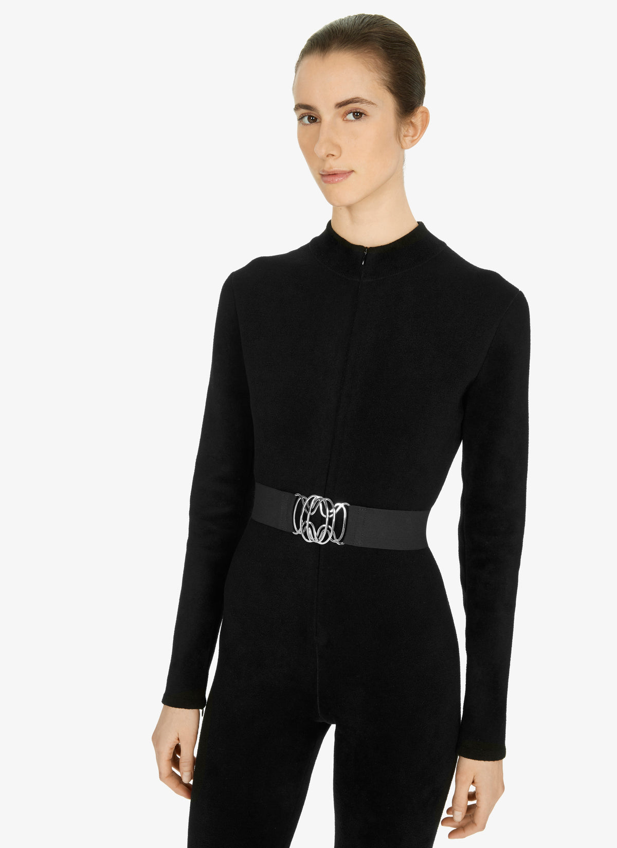 Belt with graphic fastenings - Black