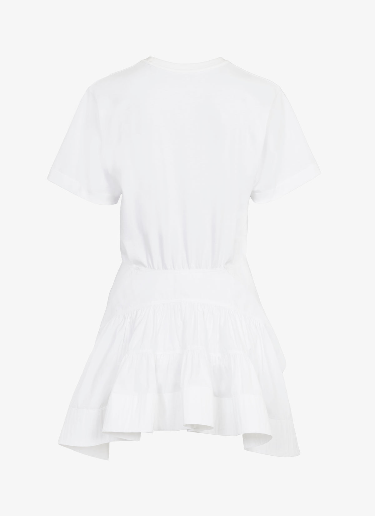 Long structured T-shirt - White