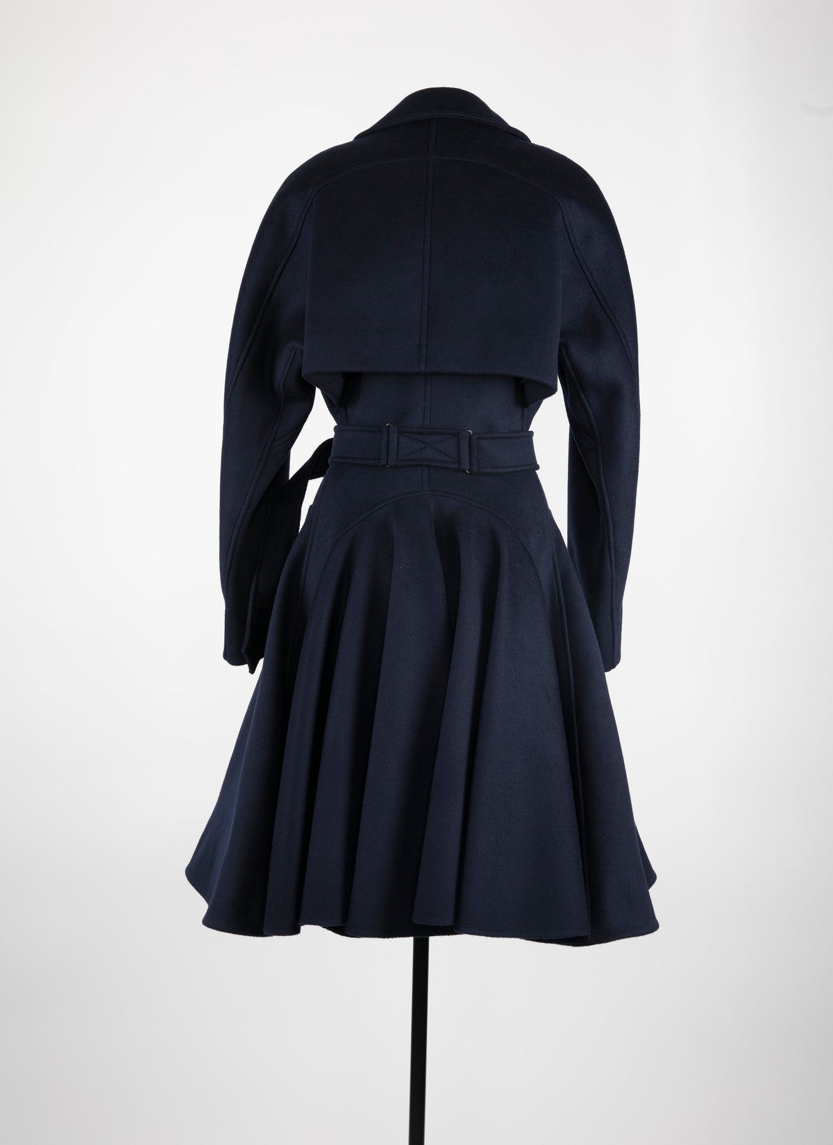 Wool drape trench coat - Night