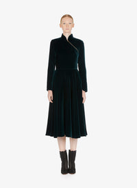 Velvet flowing maxi dress - Drill