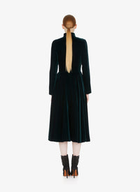 Velvet flowing maxi dress - Drill