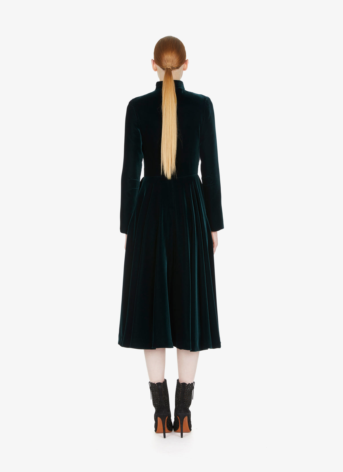 Velvet flowing maxi dress - Drill