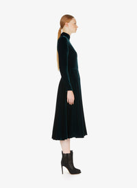 Velvet flowing maxi dress - Drill