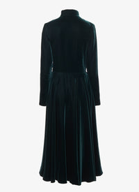 Velvet flowing maxi dress - Drill