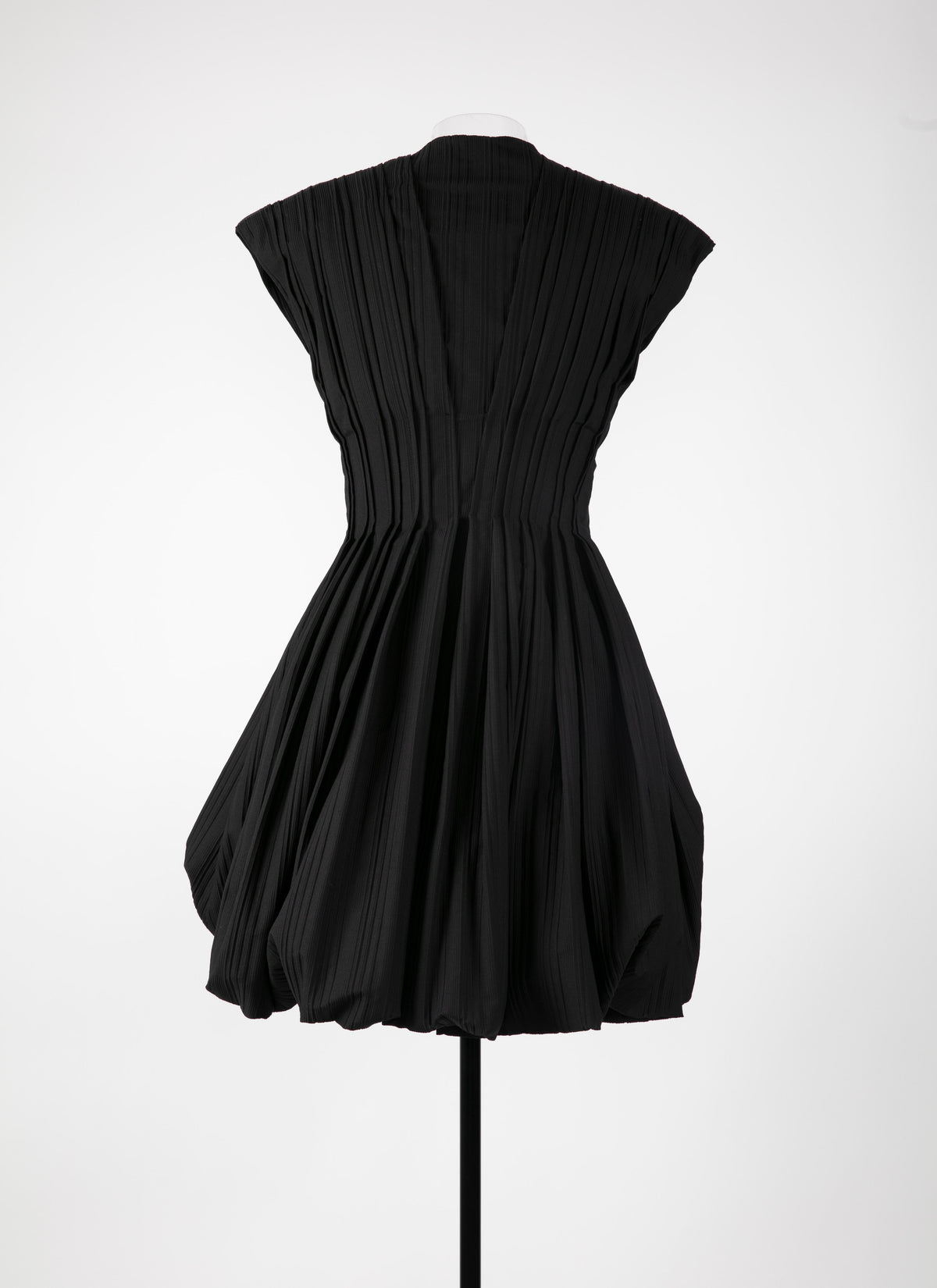 Balloon effect short dress - Black