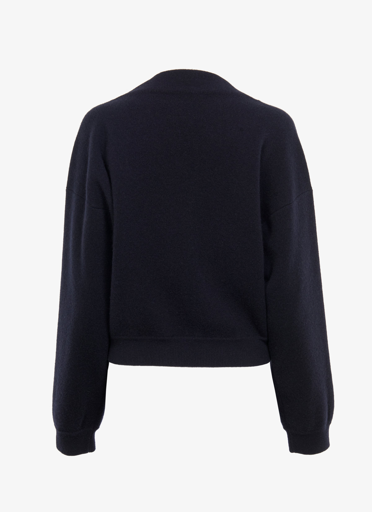 Wide jumper in felted cashmere - Night