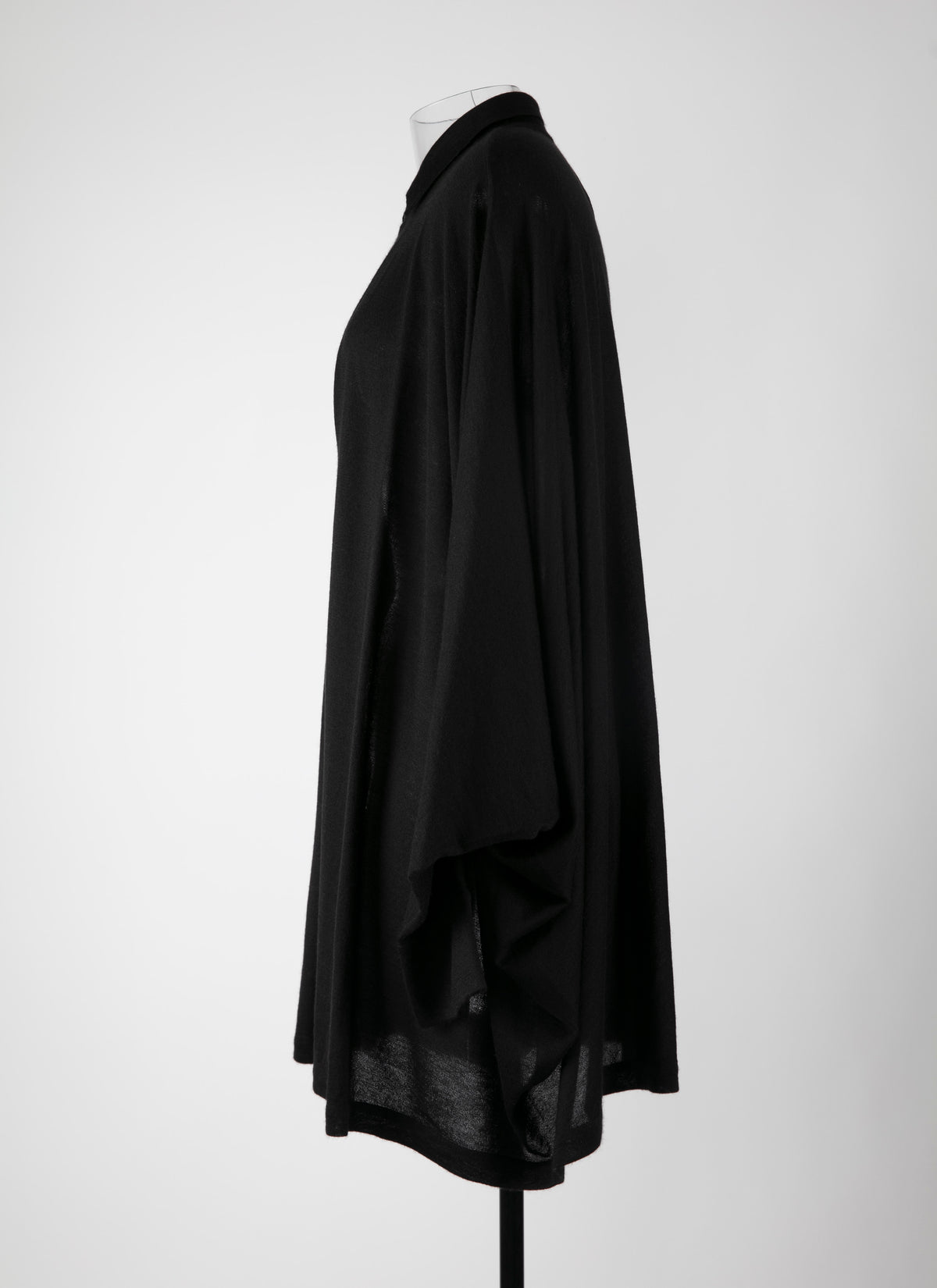 Wide cashmere shirt - Black