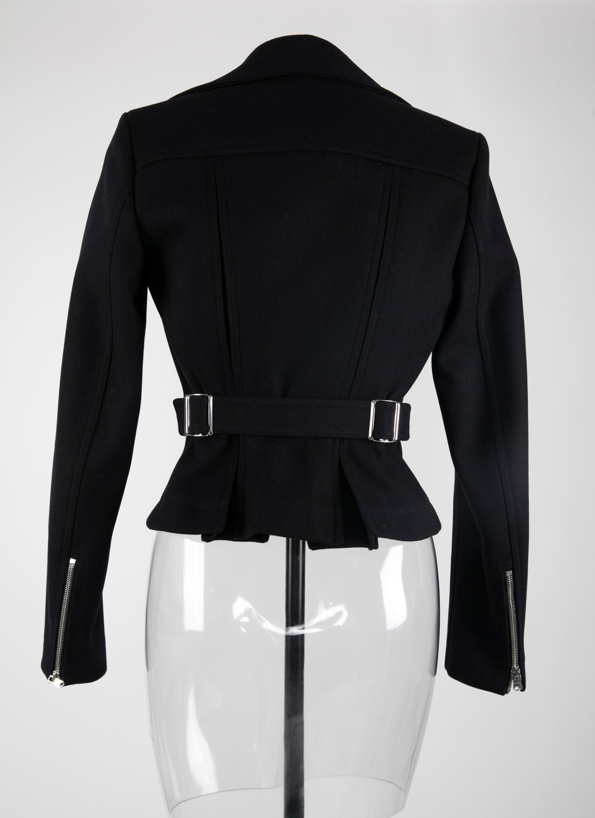 Wool biker jacket - Night