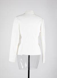 Canvas jacket - Mother of Pearl White