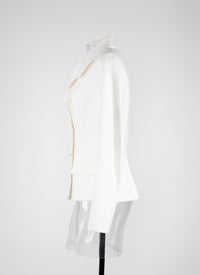Canvas jacket - Mother of Pearl White