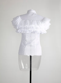 Mussola shirt - Mother of Pearl White