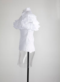 Mussola shirt - Mother of Pearl White