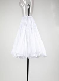 Poplin skirt - White