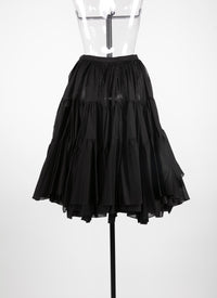 Ruffle skirt - Black