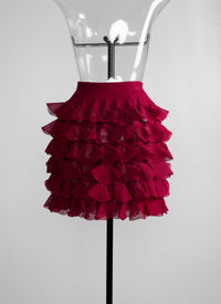 Silk Habanera skirt - Magenta