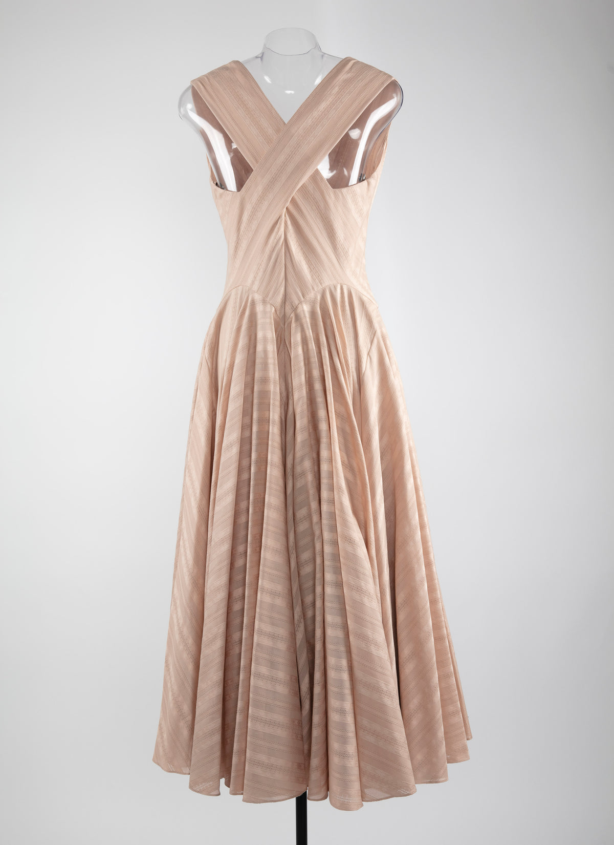 Robe sans manches à imprimé jacquard - Nude