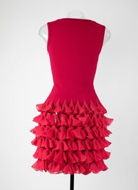 Ruffled mesh short dress - Petunia