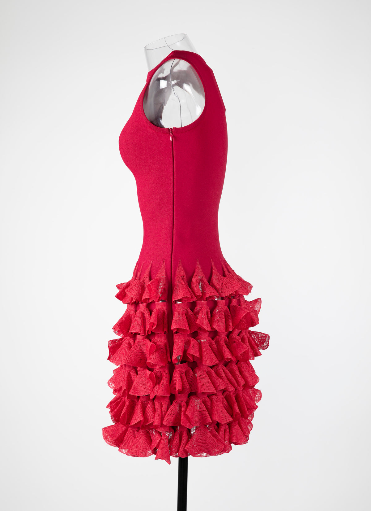 Ruffled mesh short dress - Petunia
