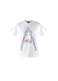 T-shirt logo Alaïa - Blanc & Rouge