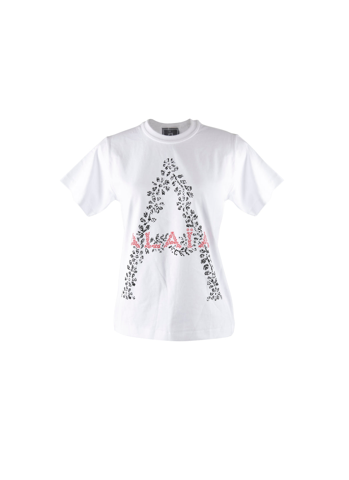 T-shirt logo Alaïa - Blanc & Rouge
