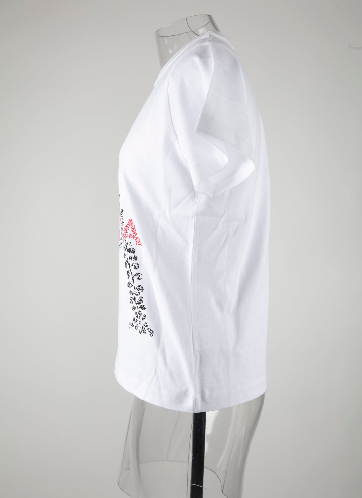 T-shirt logo Alaïa - Blanc & Rouge