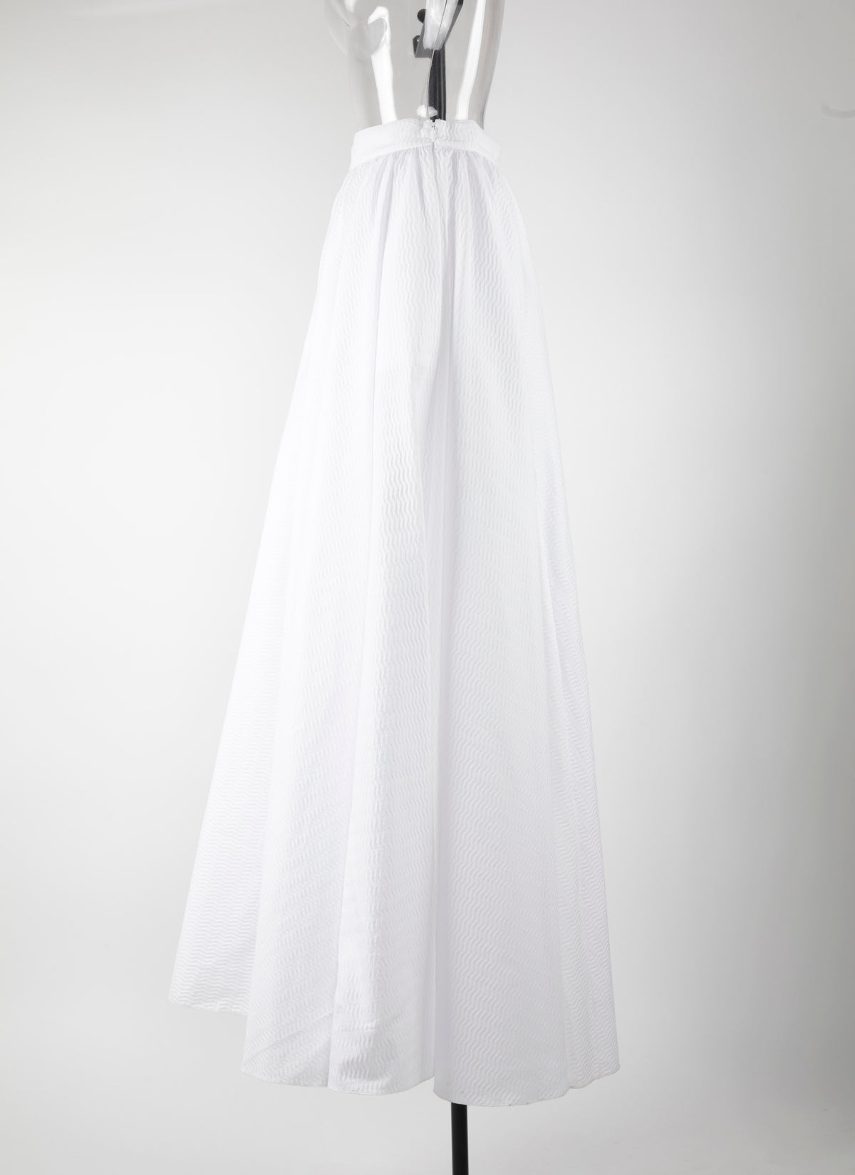 Pattern long skirt - White