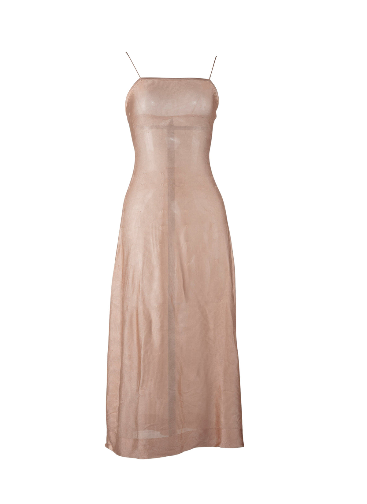 Intime long dress base - Flesh Pink