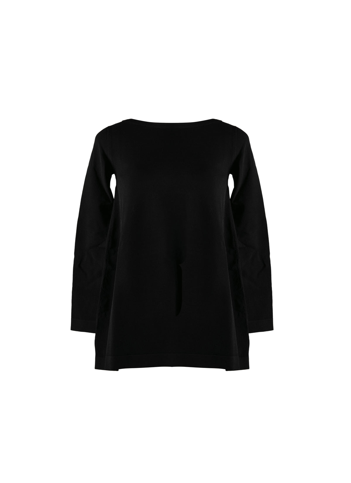 Long sleeve knitted jumper - Intense Black