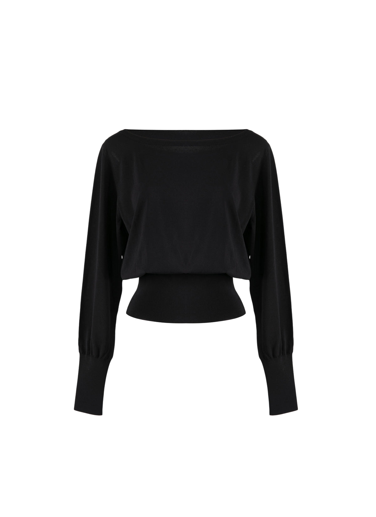 Iconic knitted long sleeve jumper - Black