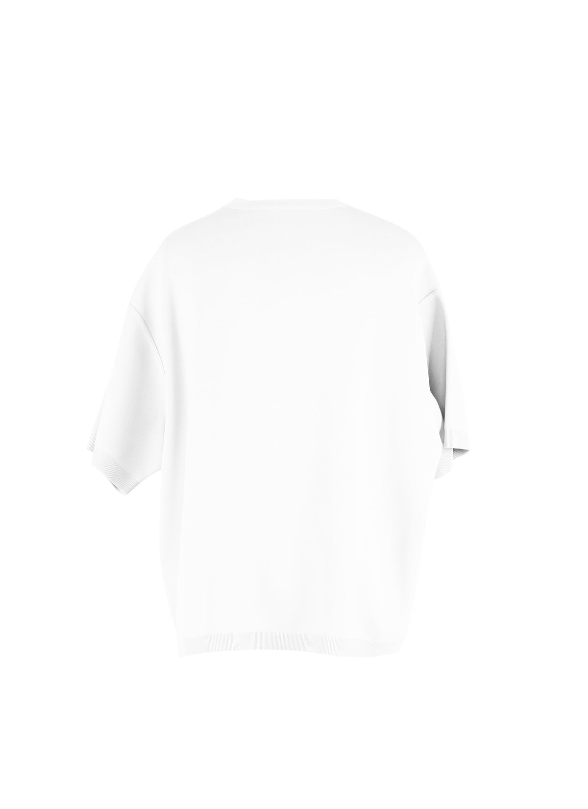 Knitted oversized jumper - White
