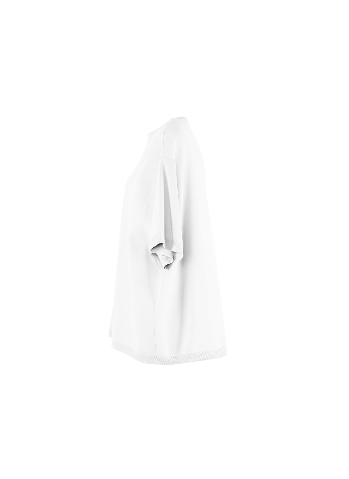 Knitted oversized jumper - White